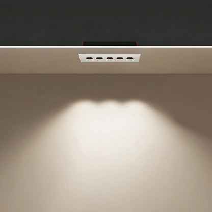 Glare-Free Recessed Grille Light for Hallway & Living Room