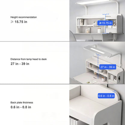 15.8 in. Eye-Caring Wall-Mounted LED Reading Lamp for Kids, Study & Learning Lamp