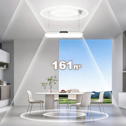 47.5 in Full-Spectrum Eye-Caring Pendant Light for Study for Bedroom & Dining Room