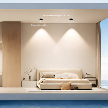 Full-Spectrum LED Recessed Downlight,  2.95 in. Eye-Caring, Deep Cup Design, Glare-Free