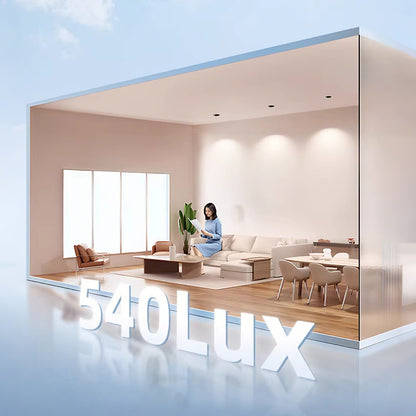 Full-Spectrum LED Recessed Downlight,  2.95 in. Eye-Caring, Deep Cup Design, Glare-Free Light