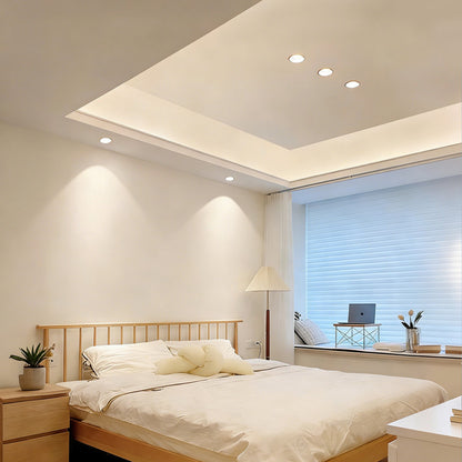 Full-Spectrum Eye-Caring Recessed Spotlight, 2.95 in. Waterproof Light for Bathroom & Kitchen