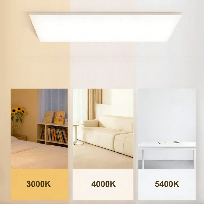 1.2 in. Smart Full-Spectrum Eye-Caring Ceiling Light for Living Room & Bedroom