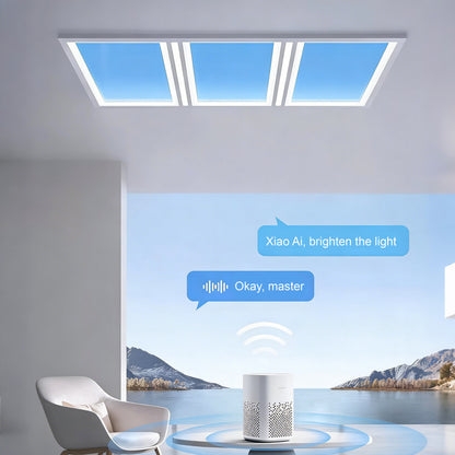 Clear Sky LED Ceiling Light, Eye-Caring  Light for Living Room, Kitchen & Bathroom