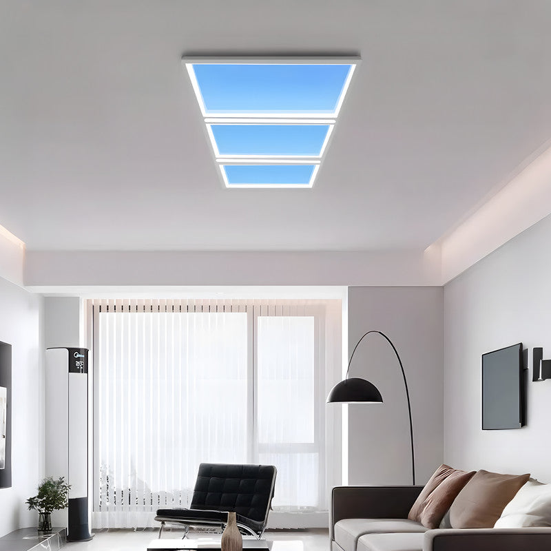 Clear Sky LED Ceiling Light, Eye-Caring  Light for Living Room, Kitchen & Bathroom